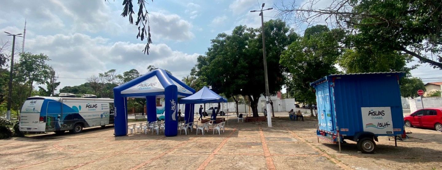 Osmar Cabral e Residencial Nico Baracat recebem unidade móvel da Águas Cuiabá com serviços para a população Osmar Cabral e Residencial Nico Baracat recebem unidade móvel da Águas Cuiabá com serviços para a população