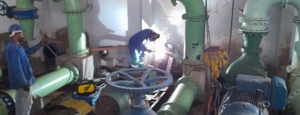 Águas Cuiabá executa reparo emergencial na ETA Tijucal Águas Cuiabá executa reparo emergencial na ETA Tijucal