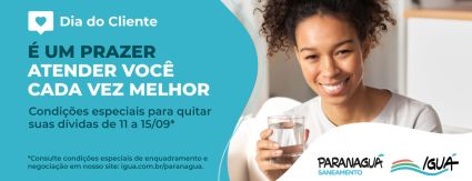 Dia do Cliente: Paranaguá Saneamento oferece condições especiais para negociação de dívidas Dia do Cliente: Paranaguá Saneamento oferece condições especiais para negociação de dívidas