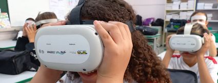Sanessol leva conscientização ambiental por meio de realidade virtual para escolas públicas de Mirassol Sanessol leva conscientização ambiental por meio de realidade virtual para escolas públicas de Mirassol