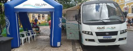 Águas Cuiabá oferece atendimento itinerante na Praça Ipiranga Águas Cuiabá oferece atendimento itinerante na Praça Ipiranga