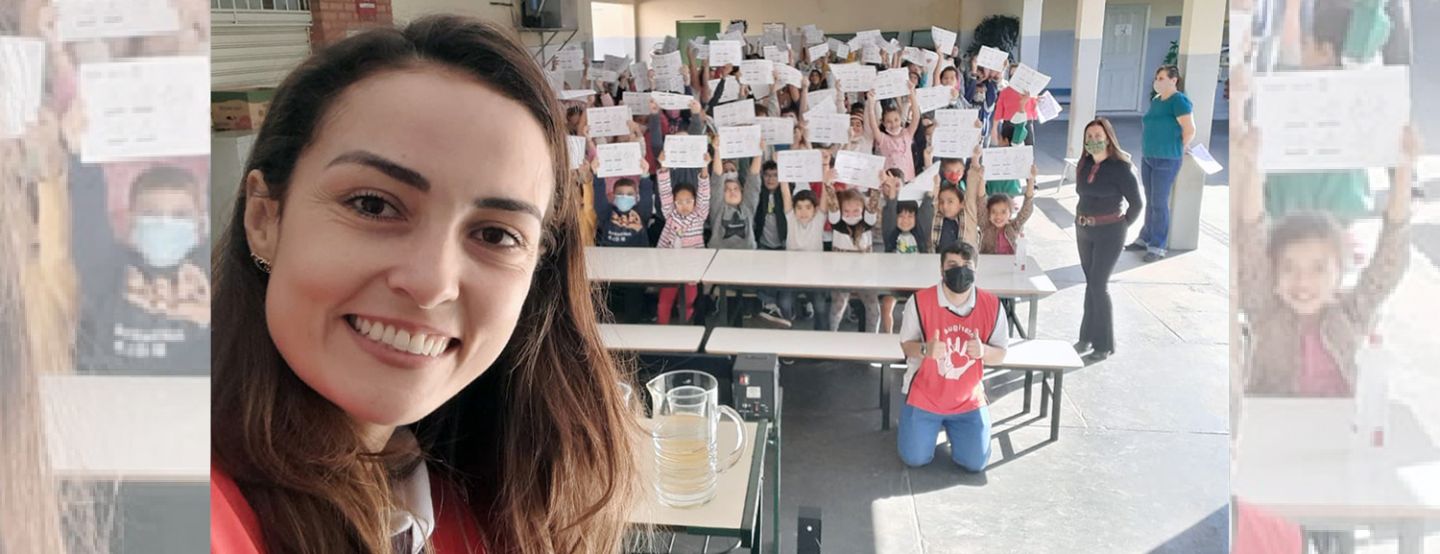 MEIO AMBIENTE: Sanessol leva informação sobre saneamento para alunos da escola Cândido MEIO AMBIENTE: Sanessol leva informação sobre saneamento para alunos da escola Cândido