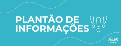 Confira os horários de atendimento da Águas Castilho neste feriado Confira os horários de atendimento da Águas Castilho neste feriado
