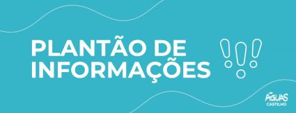 Copa do Mundo: saiba como vai funcionar a loja da Águas Castilho nesta segunda-feira (05/12) Copa do Mundo: saiba como vai funcionar a loja da Águas Castilho nesta segunda-feira (05/12)