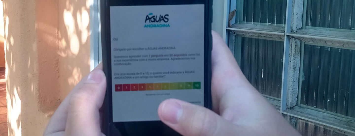Pesquisa permite interação entre Águas Andradina e clientes Pesquisa permite interação entre Águas Andradina e clientes