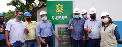 Prefeitura de Cuiabá entrega revitalização do sistema de abastecimento do Aguaçu Prefeitura de Cuiabá entrega revitalização do sistema de abastecimento do Aguaçu