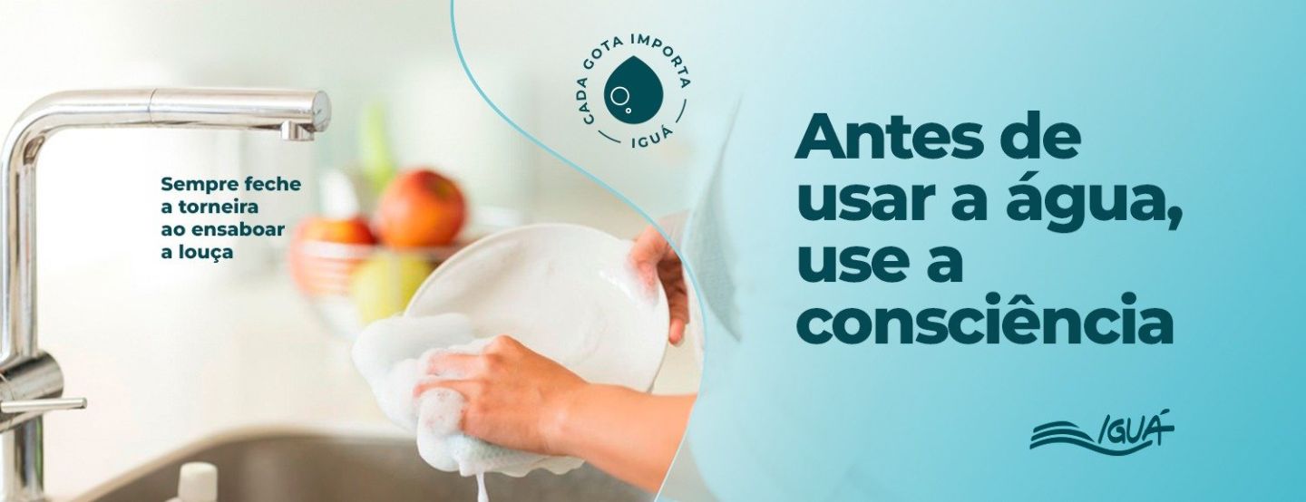Iguá Saneamento faz alerta sobre a importância do consumo consciente de água para o enfrentamento da estiagem Iguá Saneamento faz alerta sobre a importância do consumo consciente de água para o enfrentamento da estiagem